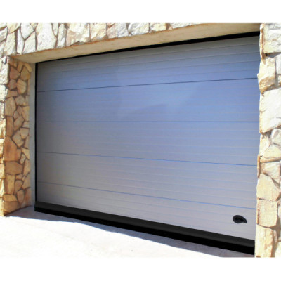 BURLETE ALU. GARAJE LABIO 304CM (2x1,52M) NEGRO