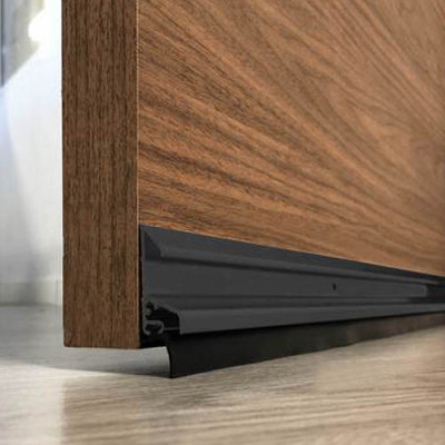 BURLETE ALUMINIO DEFLECTOR 1M NEGRO