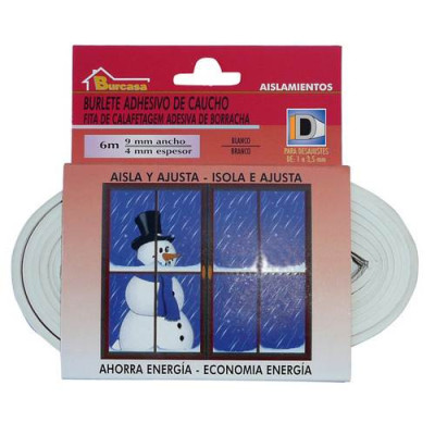 BURLETE CAUCHO D 6MT BLANCO