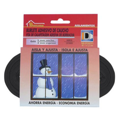 BURLETE CAUCHO D 6MT NEGRO