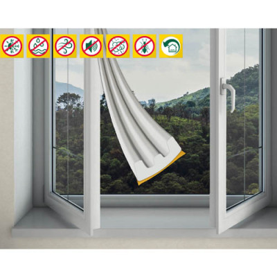 BURLETE CAUCHO E BLANCO 25MT FORMATO AHORRO