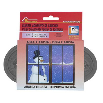 BURLETE CAUCHO P 6MT GRIS