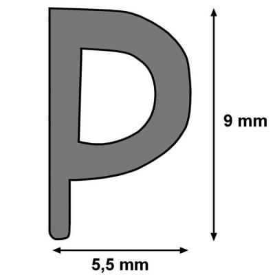 BURLETE CAUCHO P 6MT MARRON