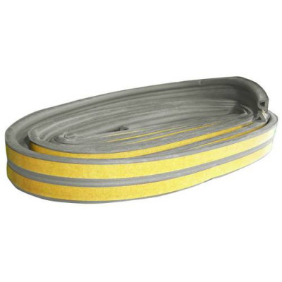 BURLETE CAUCHO P 9X5.5MM GRIS ROLLO 100M