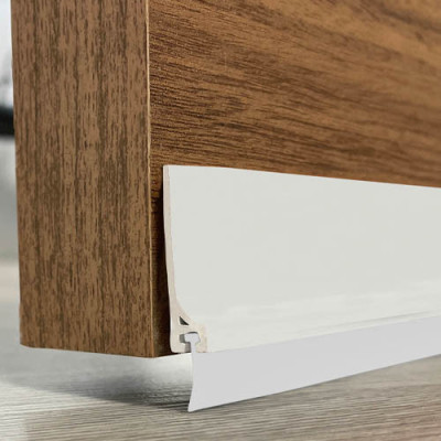 BURLETE BAJO PVC LABIO 1 MT BLANCO