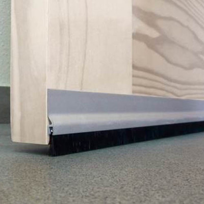 BURLETE ALUMINIO GARAJE FLECO 1,25MT PLATA