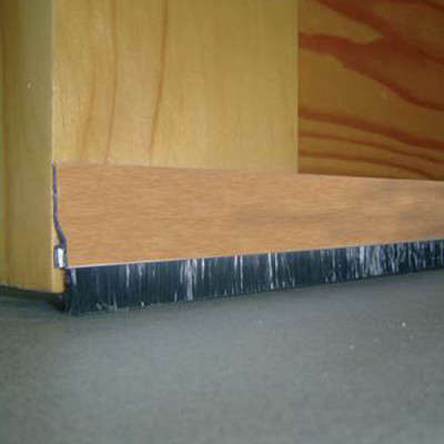 BURLETE ALUMINIO GARAJE FLECO 1,25MT ROBLE