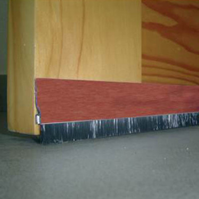 BURLETE ALUMINIO GARAJE FLECO 1,25MT SAPELI