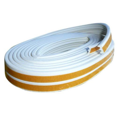 BURLETE CAUCHO E 9X4MM BLANCO ROLLO 150M