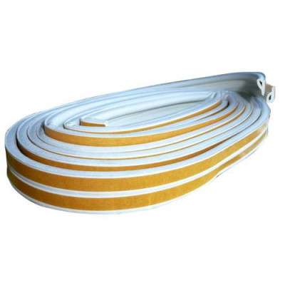 BURLETE CAUCHO P 9X5.5MM BLANCO ROLLO 100M