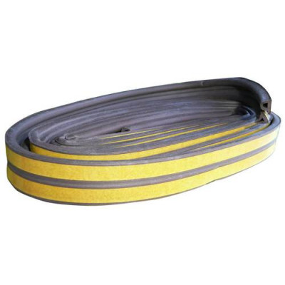 BURLETE CAUCHO P 9X5.5MM MARRON ROLLO 100M