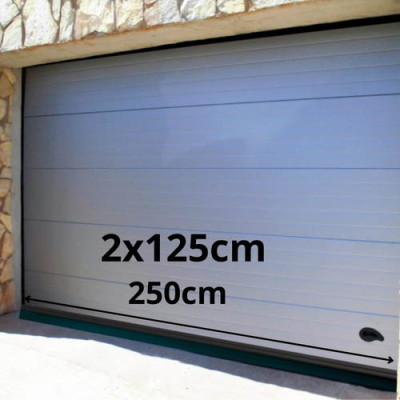 BURLETE ALUMINIO GARAJE LABIO 250(2X1,25M) NEG