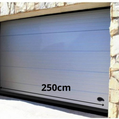 BURLETE ALUMINIO GARAJE LABIO BASIC 2,50MT NEG