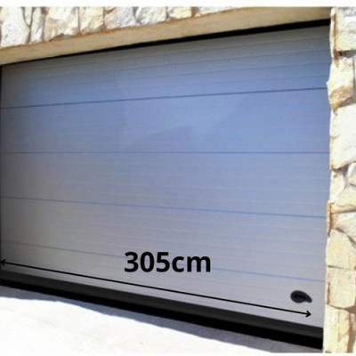 BURLETE ALUMINIO GARAJE LABIO BASIC 3,05MT NEG