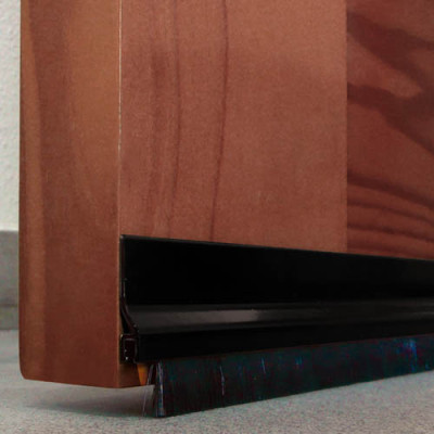 BURLETE ALUMINIO ADHESIVO FLECO 92CM NEGRO