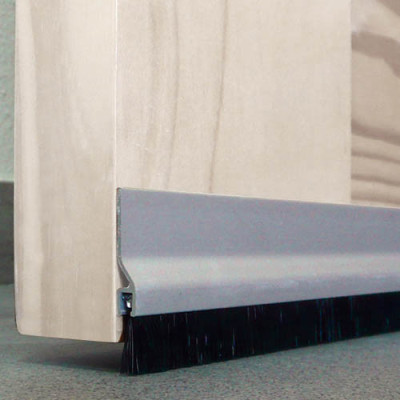 BURLETE ALUMINIO ADHESIVO FLECO 92CM PLATA