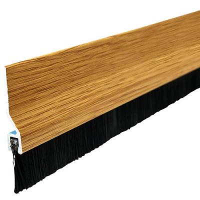 BURLETE ALUMINIO ADHESIVO FLECO 92CM ROBLE