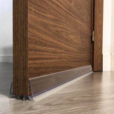 BURLETE BAJOPUERTA QUATRO-STOP PVC 1 MT TRANSP.