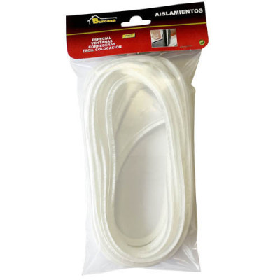BURLETE FLECOS VENT. ADHESIVO 7 X 6MM 6M BLANCO