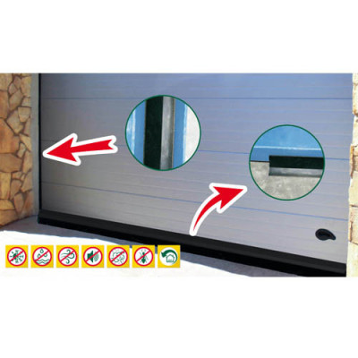 BURLETE GARAJE CAUCHO LABIO 2,5MTS TORNILLOS