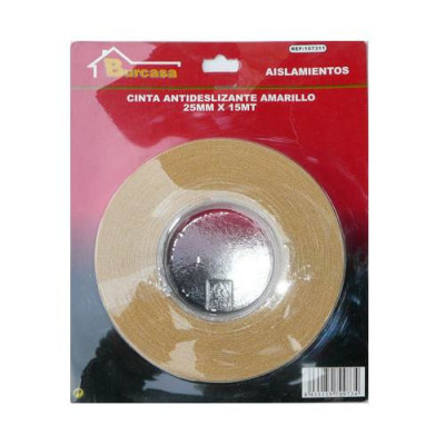 Cinta adhesiva con recubrimiento antideslizante. Para fijar en escaleras, rampas, suelos lisos, etc…