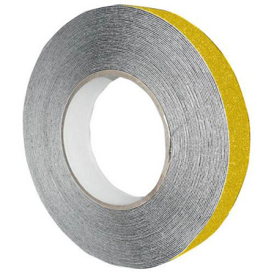 Cinta adhesiva con recubrimiento antideslizante. Para fijar en escaleras, rampas, suelos lisos, etc…