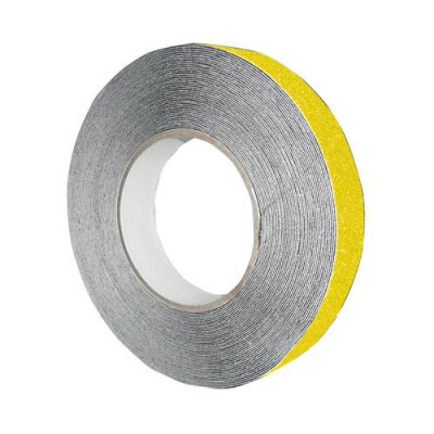 Cinta adhesiva con recubrimiento antideslizante. Para fijar en escaleras, rampas, suelos lisos, etc…