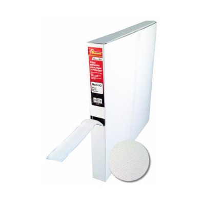 Cinta de cierre adhesivo. Viene en caja dispensadora.