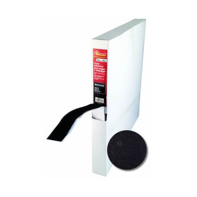 Cinta de cierre adhesivo. Viene en caja dispensadora.