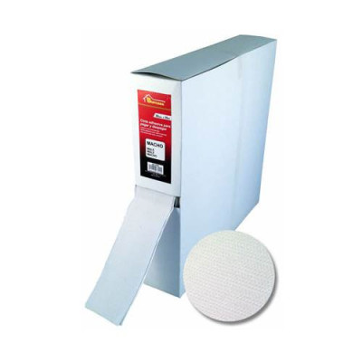 Cinta de cierre adhesivo. Viene en caja dispensadora.